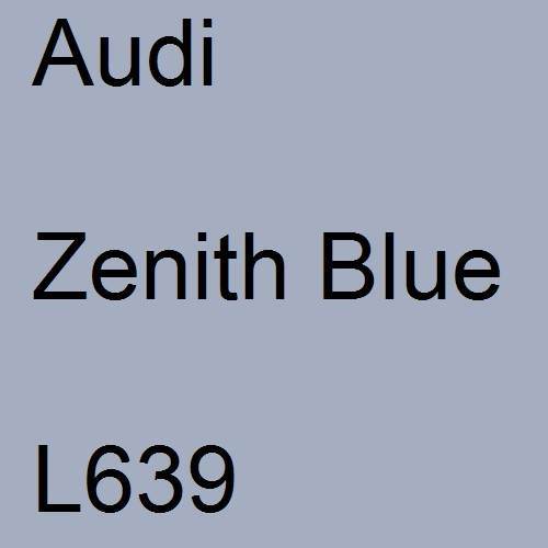 Audi, Zenith Blue, L639.